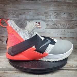 Nike Lebron Soldier XII 12 SFG Trainers Mens 13 Gray Flash Crimson Running Shoes